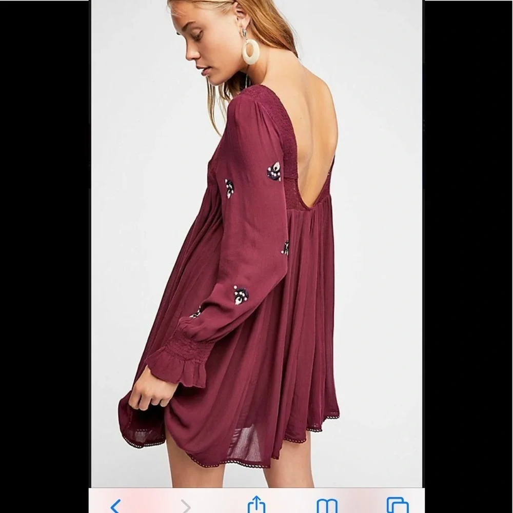 SALE New Free People embroidered Moya Mohave dress sz S